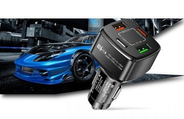 НАДЕЖНОЕ АВТОМОБИЛЬНОЕ ЗАРЯДНОЕ УСТРОЙСТВО 4xUSB