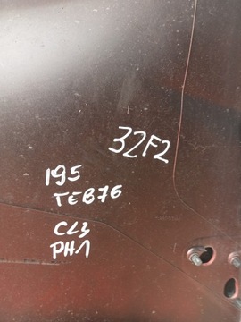 BLATNÍK LEVÝ PŘEDNÍ 195 RENAULT CLIO III TEB76 ČERVENÝ