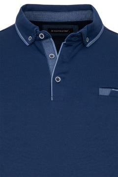 МУЖСКАЯ ФУТБОЛКА ПОЛО, СИНЯЯ, ДЫШАЩАЯ, ГЛАДКАЯ, ФУТБОЛКА ПОЛО С КАРМАНОМ: M