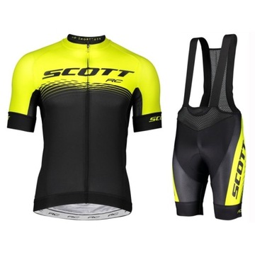 STRÓJ ROWEROWY MĘSKI SZARY SPODENKI ŻELOWE KOMPLET KOLARSKI szosowy Strój
