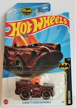 Hot Wheels Klasyczny serial telewizyjny Batmobil 1/5 BATMAN