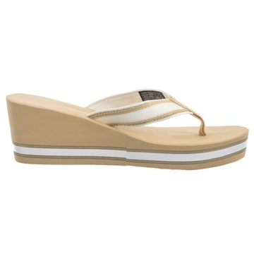 Buty Japonki na Koturnie Damskie Tommy Hilfiger Wedge Beach Beżowe