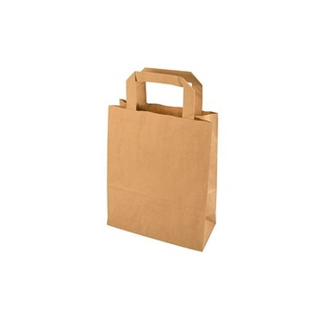 Torba papierowa z uchwytem płaskim 18x9x23 250szt