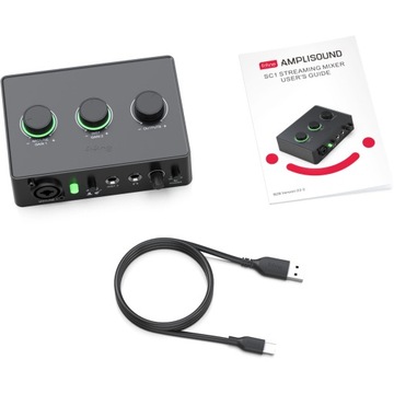 АУДИОИНТЕРФЕЙС FIFINE AMPLI1 STUDIO MIXER XLR PHANTHOM +48 В USB-C