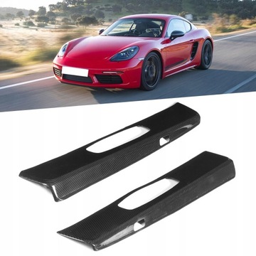 2шт накладка на порог из углеродного волокна