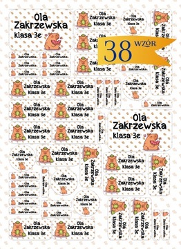 Имя наклейки для ноутбуков Labubu Mix Przybory 53 ПК.