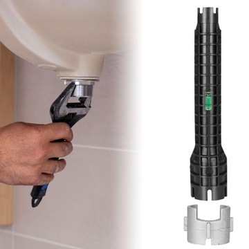 Ключ для смесителя и раковины, черный, 5 в 1