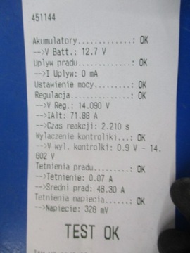 AGILA 1.0 ALTERNÁTOR 24437119 0124225041 TESTOVANÝ