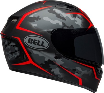 KASK BELL QUALIFIER STEALTH CAMO MATTE BLACK/RED S