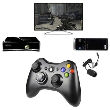 КОНТРОЛЛЕР ГЕЙМПАДА ДЛЯ ПК PS3/XBOX 360 ДВОЙНАЯ ВИБРАЦИЯ + ПРИЕМНИК