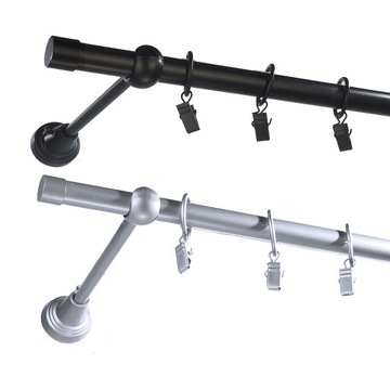 Karnisz metalowy fi 16 pojedynczy 160 cm