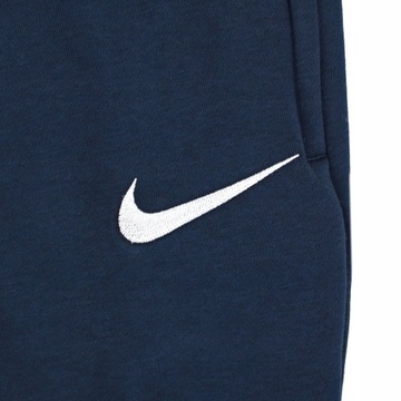 Spodnie Dresowe Męskie Nike Zapinane Kieszenie Bawełniane Granatowe r. XL