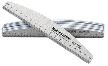 PILNIK dwustronny ŁÓDKA zebra 80/100 polerka dwustronna rąk paznokci miarka