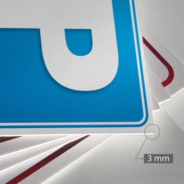 Tabliczka parking dla inwalidów - dwa miejsca 40x60 cm