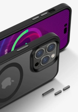 ЧЕХОЛ ДЛЯ IPHONE 15 МАТОВЫЙ КОРПУС MAGSAFE + СТЕКЛО 9H