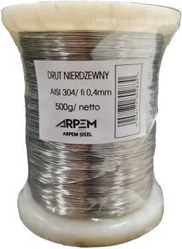 Drut nierdzewny 0,4mm pszczelarski do ramek 500g