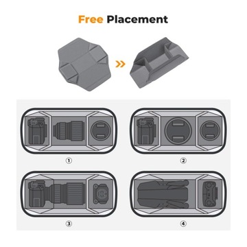 K&F Waist Bag, сумка через плечо для фототехники для городского фотооборудования