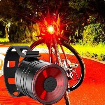 МОЩНАЯ СВЕТОДИОДНАЯ ВЕЛОСИПЕДНАЯ ФОНАРЬ 200 лм ЗАДНЯЯ КРУГЛАЯ ВОДОНЕПРОНИЦАЕМАЯ