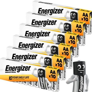 Батарейки ENERGIZER AA Щелочные R6 1,5 В Мощные 60 шт. Оригинал