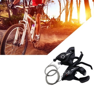 РЫЧАГ ПЕРЕКЛЮЧЕНИЯ ПЕРЕДАЧ ВЕЛОСИПЕДА С ТОРМОЗНЫМ ТРОСОМ ДЛЯ ГОРНЫХ ВЕЛОСИПЕДОВ