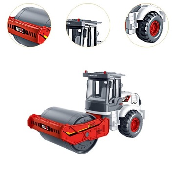 Моделирование инженерного транспорта на роликовых коньках Игрушечная машинка для детей от 3 лет, красная