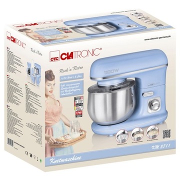 ПЛАНЕТАРНЫЙ МЕСИЛЬНЫЙ ПРОЦЕССОР БЛЕНДЕР МИКСЕР МЕСИЛЬНАЯ МАШИНА 1100ВТ 5Л