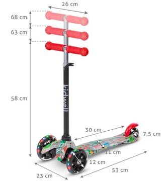 КИДВЕЛЛ, UNO CITY, ТРЕХКОЛЕСНЫЙ СКУТЕР