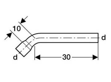 УГОЛ GEBERIT СКРЫТЫЙ 90 ГРАДУСОВ 118.011.11.1