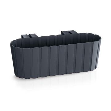 DONICZKA DONICA SKRZYNKA BALUSTRADĘ BALKON OGRODOWA 40 CM ANTRACYT WISZĄCA