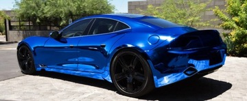 НАКЛЕЙКА ИЗ ФОЛЬГИ СИНИЙ МЕТАЛЛИК 50x152см