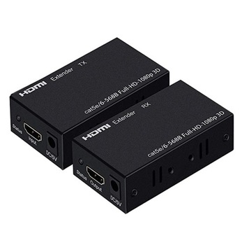 КОНВЕРТЕР-ЭКСТЕНДЕР HDMI-LAN ЧЕРЕЗ ВИТОЙ КАБЕЛЬ RJ45 ДЛИНОЙ 60М