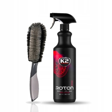 K2 Roton PRO 1L + szczotka do mycia felg Żel do usuwania pyłu z klocków