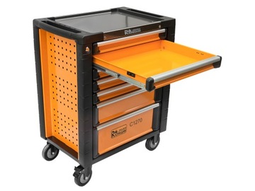 Тележка для инструментов с 7 ящиками и аксессуарами, 398 предметов Richmann T1271