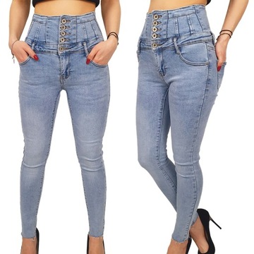 #MŁODZIEŻOWE SPODNIE JEANS DOPASOWANE MODELUJĄCE 3