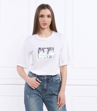 T-shirt damski okrągły dekolt Armani Exchange rozmiar M