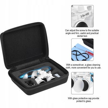 Стоматологические лупы, очки, 3,5 х 420 мм, лупа для стомы