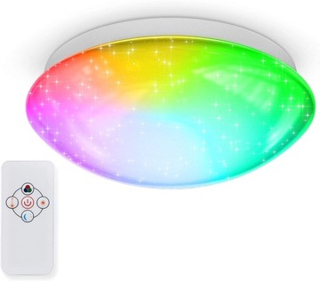 Plafon okrągły B.K.Licht 1317, 25,5 x 8,5 cm biały