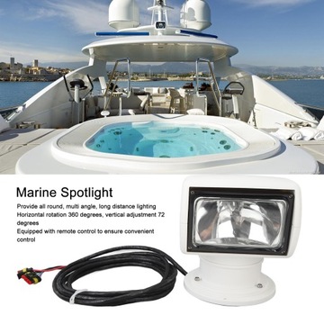 Морской прожектор 100 Вт, вращение на 360°, IP67, водонепроницаемый портативный WL