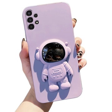СИЛИКОНОВЫЙ ЧЕХОЛ АСТРОНАВТ 6D ДЛЯ SAMSUNG A13 4G РУЧКА БАЗОВЫЙ ЧЕХОЛ + СТЕКЛО