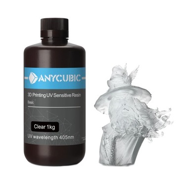 Żywica UV Anycubic Standard Basic Clear Przezroczysta 1l 1kg