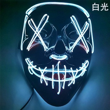 Halloween LED świetlna maska v-słowo zemsty zespół