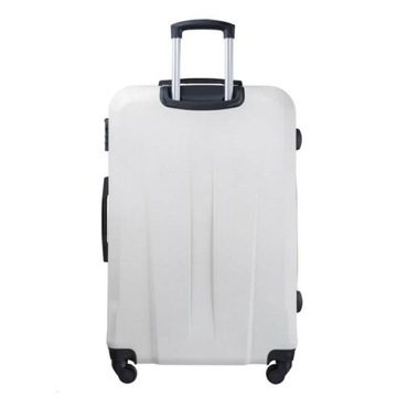 Duża walizka PUCCINI Paris ABS03A biała 98L twarda