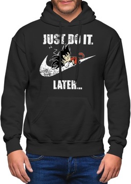 СВИТШОТ МУЖСКОЙ DRAGON BALL С КАПЮШОНОМ, ЧЕРНЫЙ, С ПРИНТОМ, СЛЕДЫ КЕНГУРУ R S