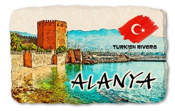 ALANYA TURCJA RIWIERA magnes na lodówkę kamień 694