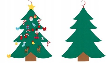 CHOINKA FILCOWA DIY 26el 80cm Boże Narodzenie