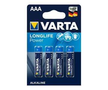 Bateria alkal. LR03 VARTA LONGLIFE Power B4 1,5V