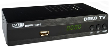 Тюнер-декодер DVBT2 DekoTV PRO2 Наземное телевидение DVB-T2 HEVC H.265 DEKO