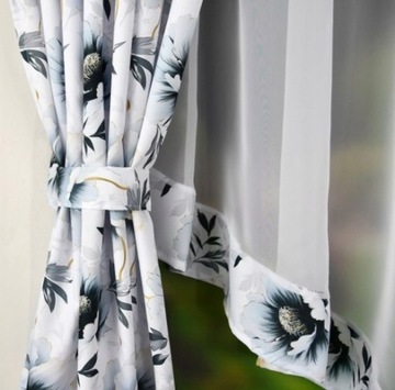 ГОТОВЫЕ ШТОРЫ С ЦВЕТАМИ ГОТОВЫЕ ШТОРЫ ДЛЯ ГОСТИНОЙ ВУАЛЬ