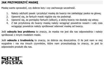 Белая маска SEAC ELBA, отлично подходит для подводного плавания.
