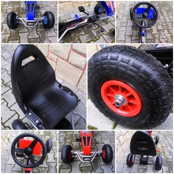 G5 GOKART С ПЕДАЛЬЮ, НАДУВАННЫЕ КОЛЕСА, РУЧНОЙ ТОРМОЗ